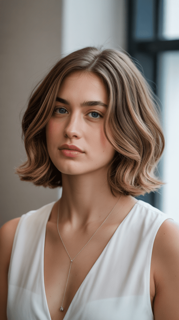Soft Layered Jaw-Length Bob