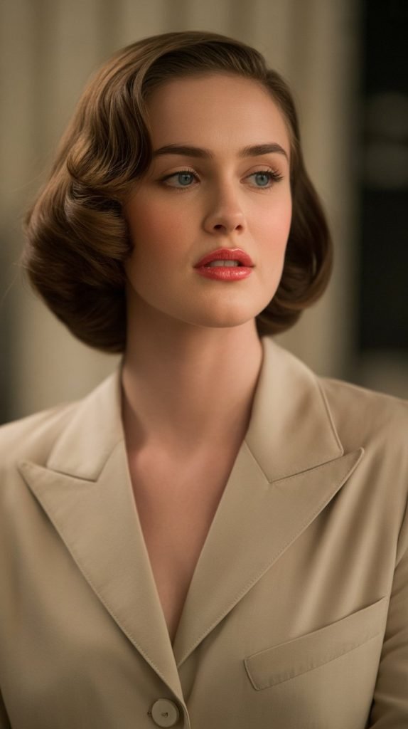 17. Vintage-Inspired Neck-Length Bob