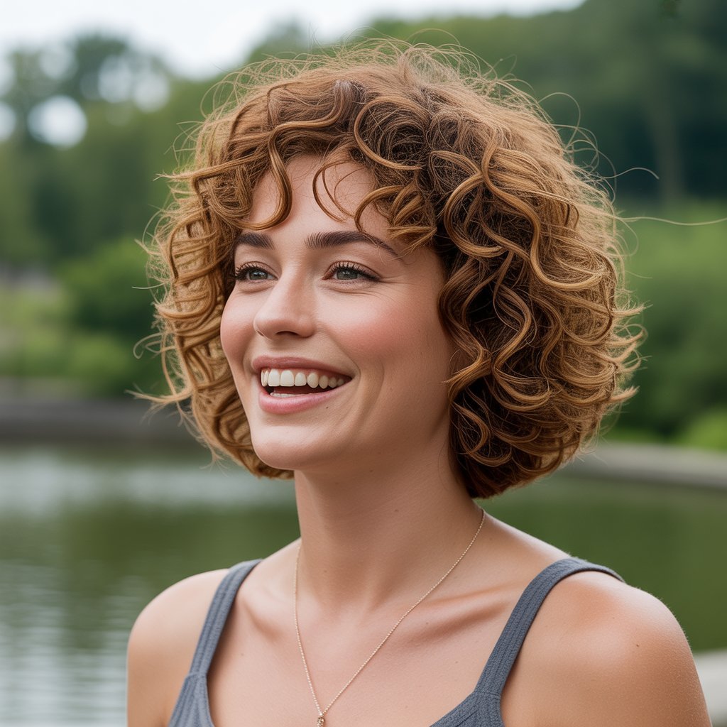  Curly French Bob