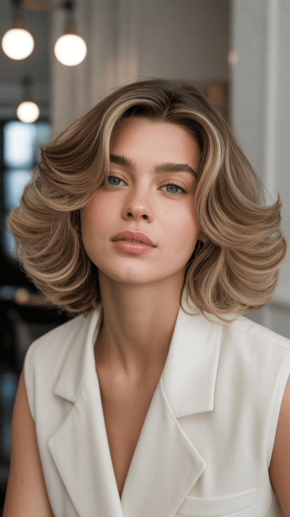 Voluminous Layered French Bob