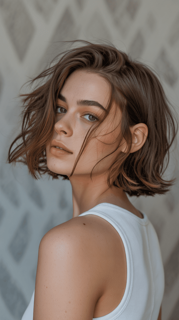 Choppy Jaw-Length Bob