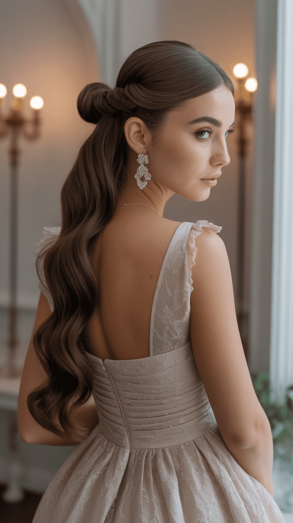 Classic Twisted Half-Up Style