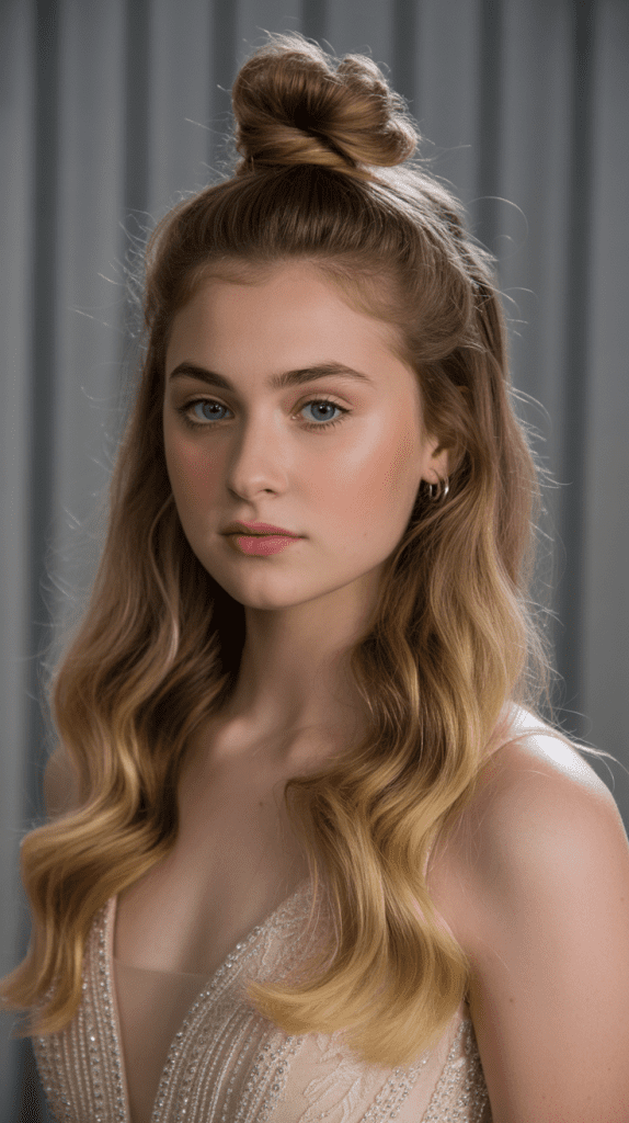 Classic Half Up Top Knot