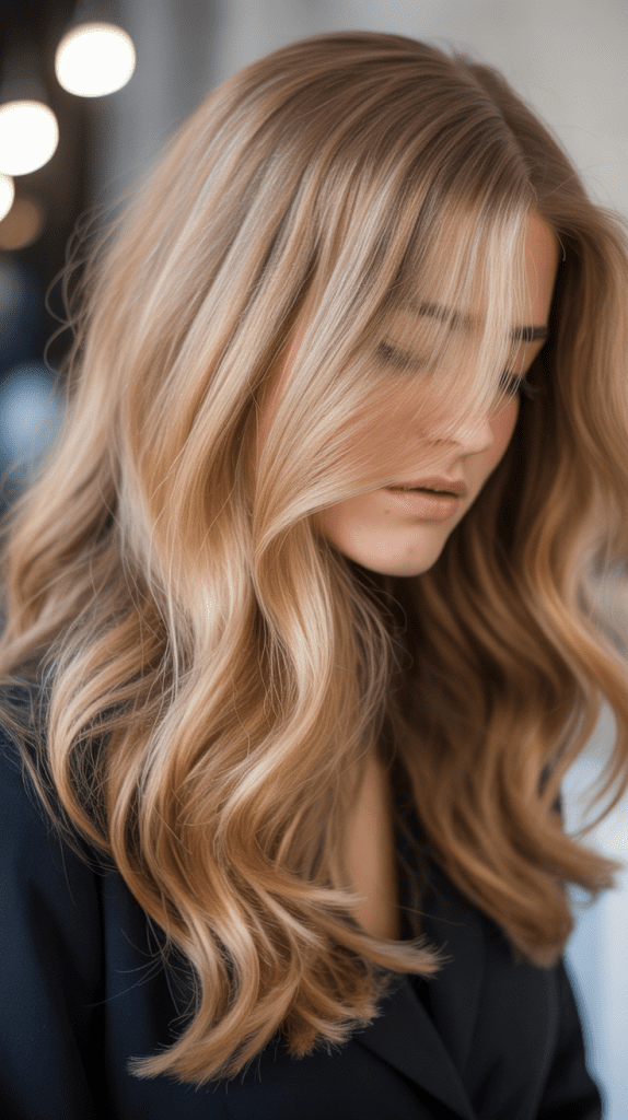 Classic Honey Blonde with Caramel Lowlights
