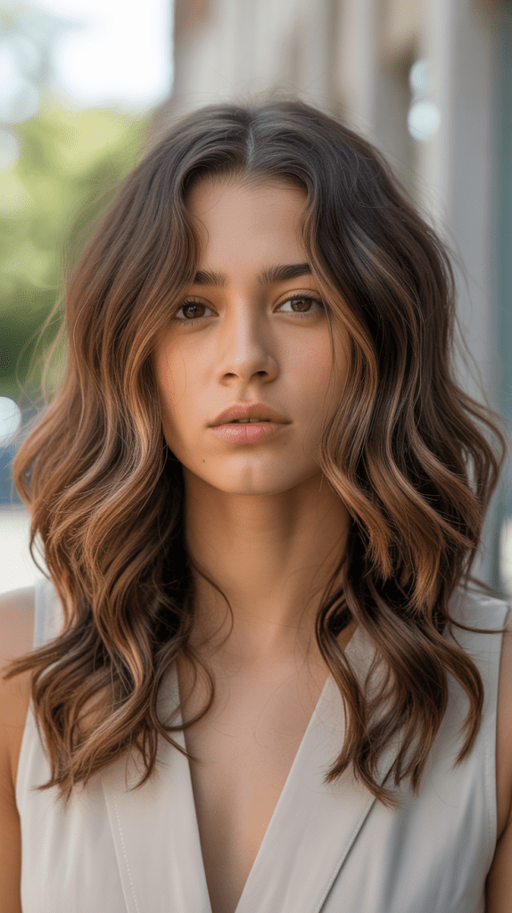 Classic Face-Framing Caramel Highlights