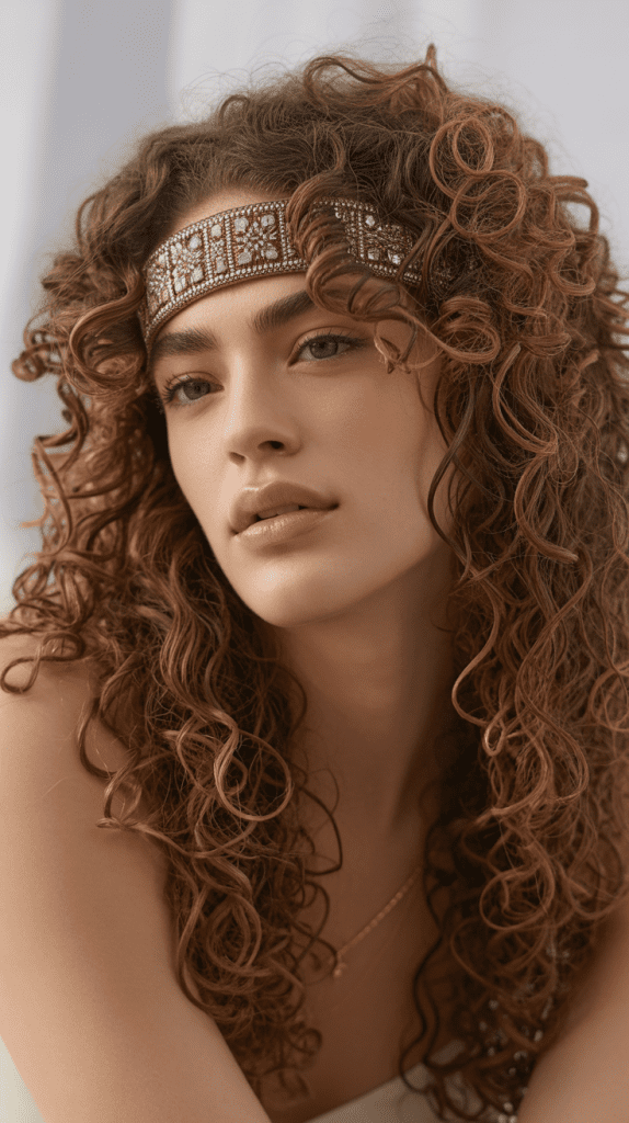 Accessorized Curls with Headband