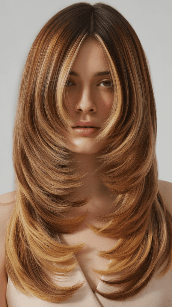 U-Shape Layers with Ombre