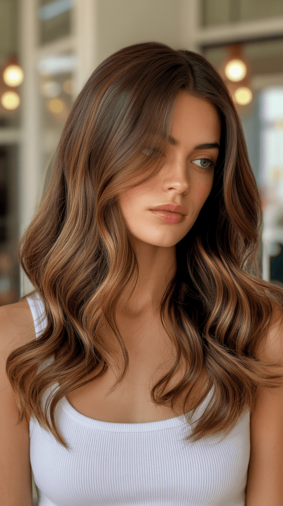 Caramel Highlights with Chocolate Base