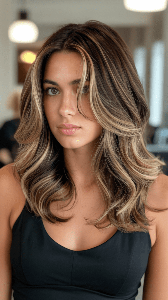 Layered Cut with Balayage