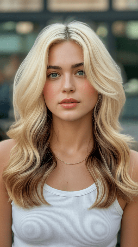 Lemon Blonde with Cognac Lowlights