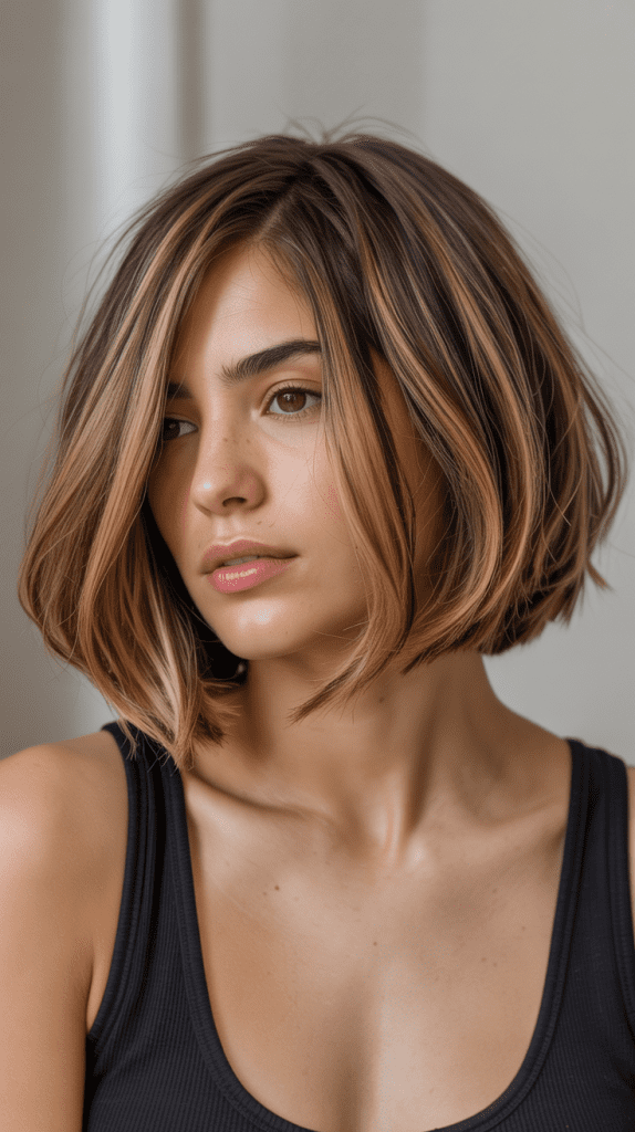 The A-Line Bob with Volume at Crown