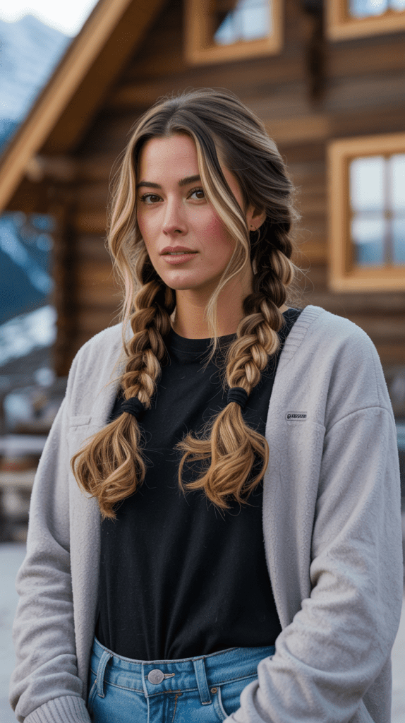 Braided Low Pigtails