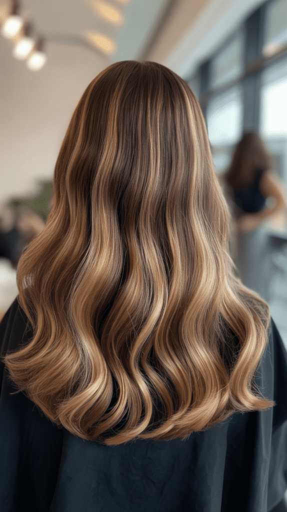 Dimensional Blonde Crown Highlights