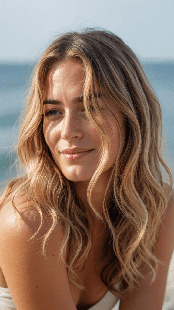 Sandy Blonde with Lowlights