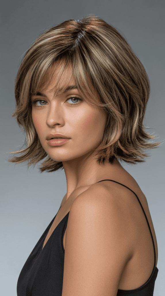 Layered Bob with Bangs