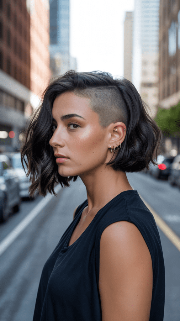  The Undercut Bob with Hidden Shave