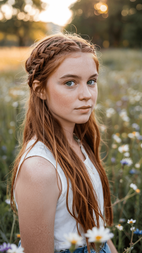 Braided Headband Half Up