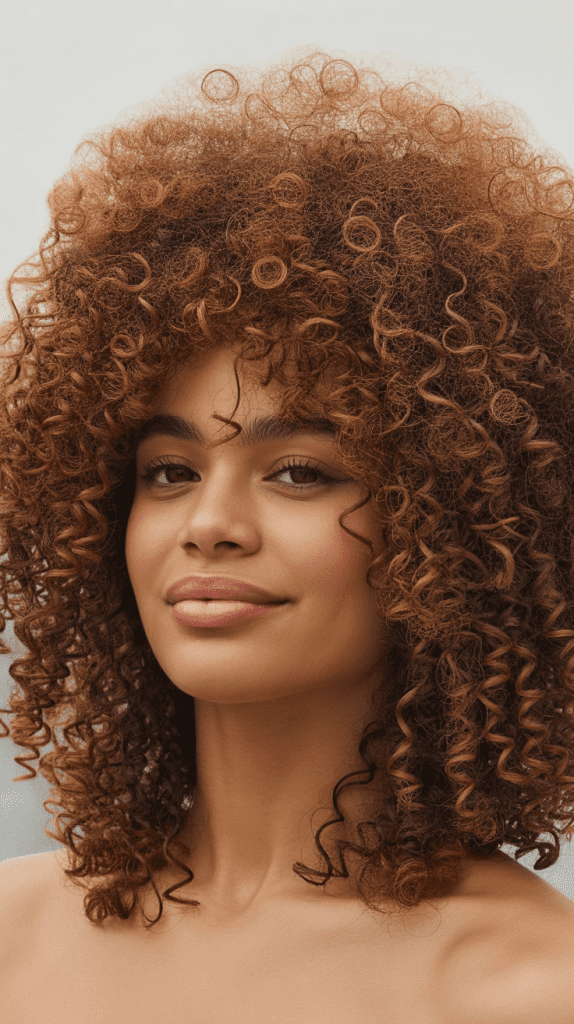 Voluminous Curly Afro