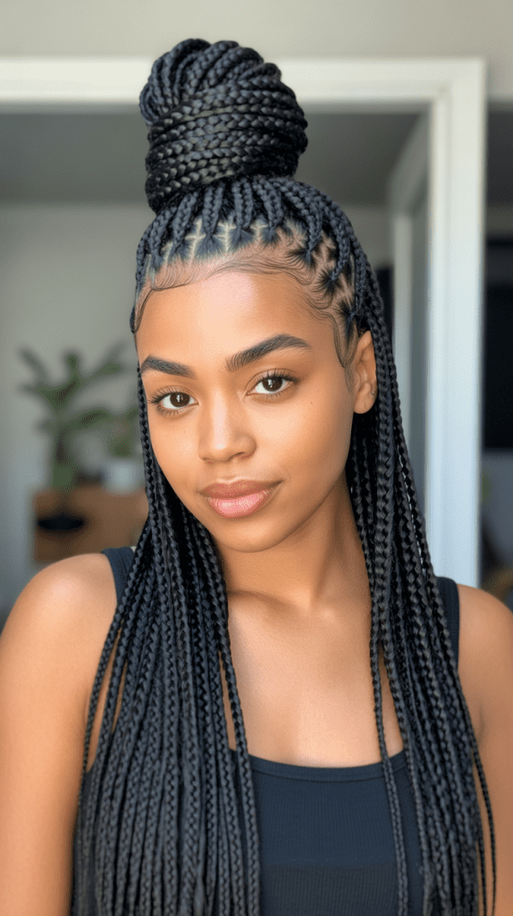 Half-Up Half-Down Braids