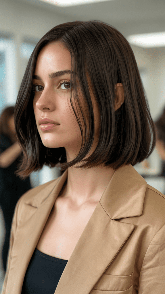 The Blunt Lob (Long Bob) with Internal Texture