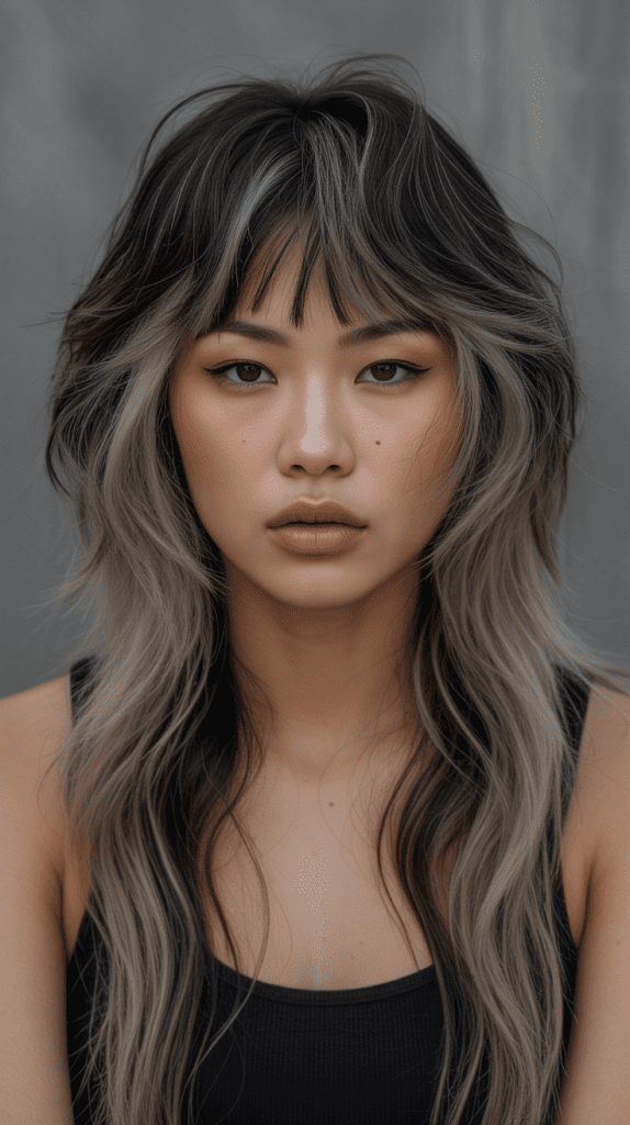 Long Layers with Micro Bangs