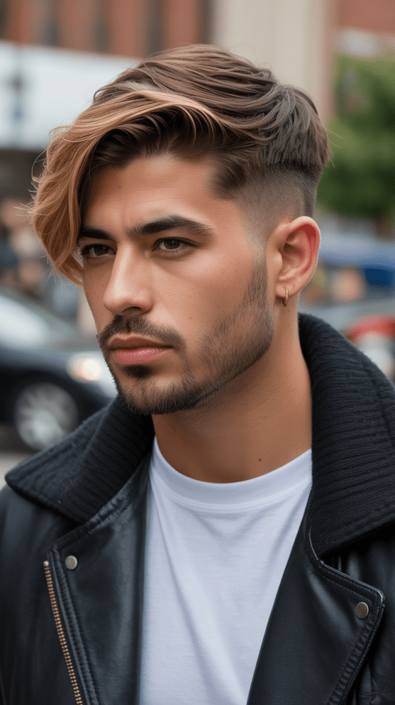 Caramel Highlights with Modern Mullet