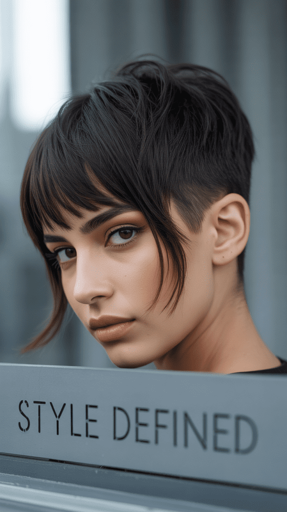 The Pixie with Long Bangs