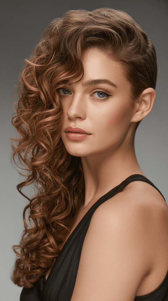 Half-Up Half-Down Curls