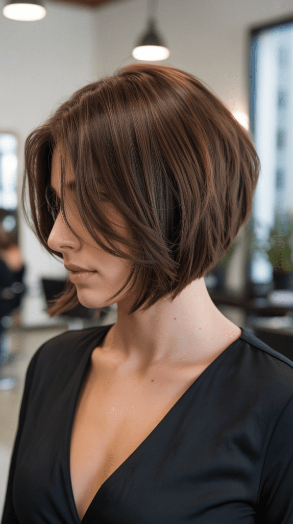 The Angled Bob with Stacked Back