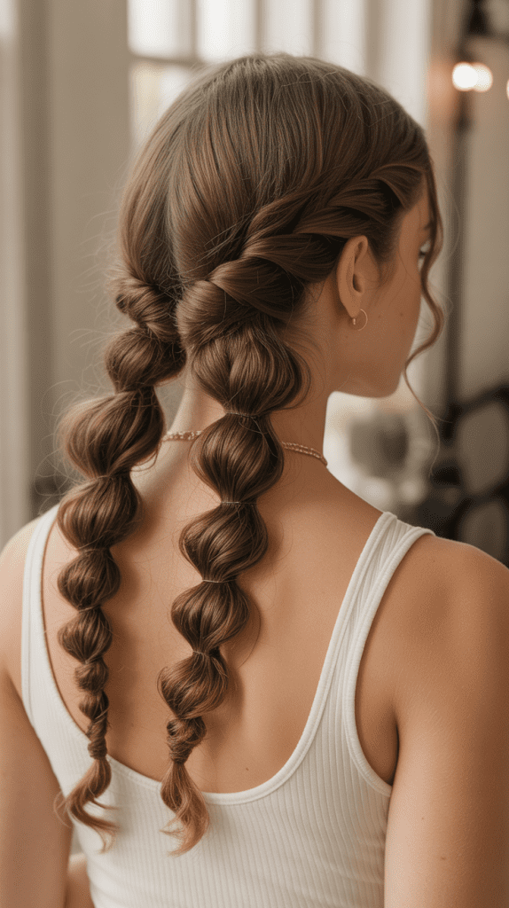 Twisted Half Up Style