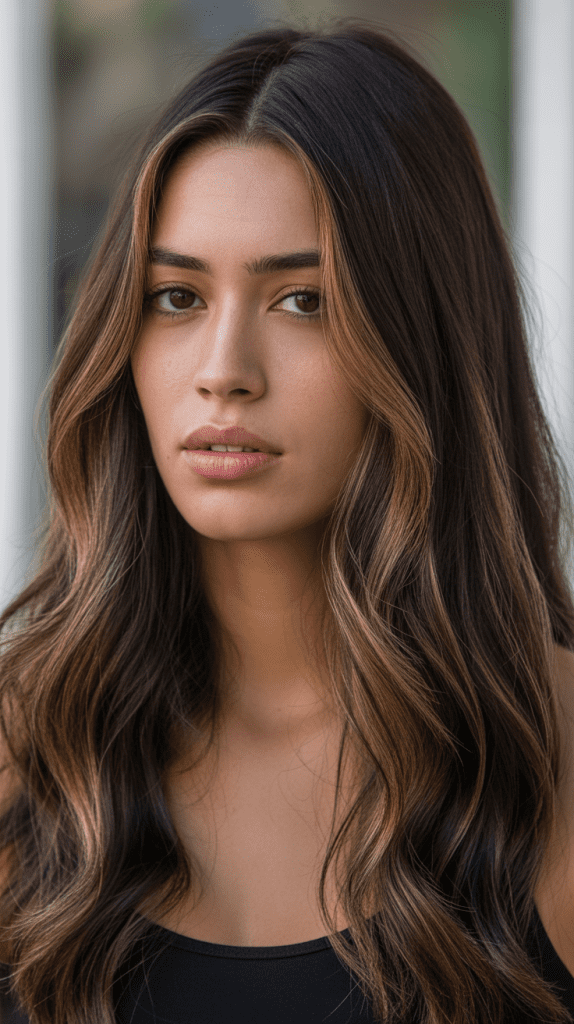 Classic Face-Framing Caramel Highlights