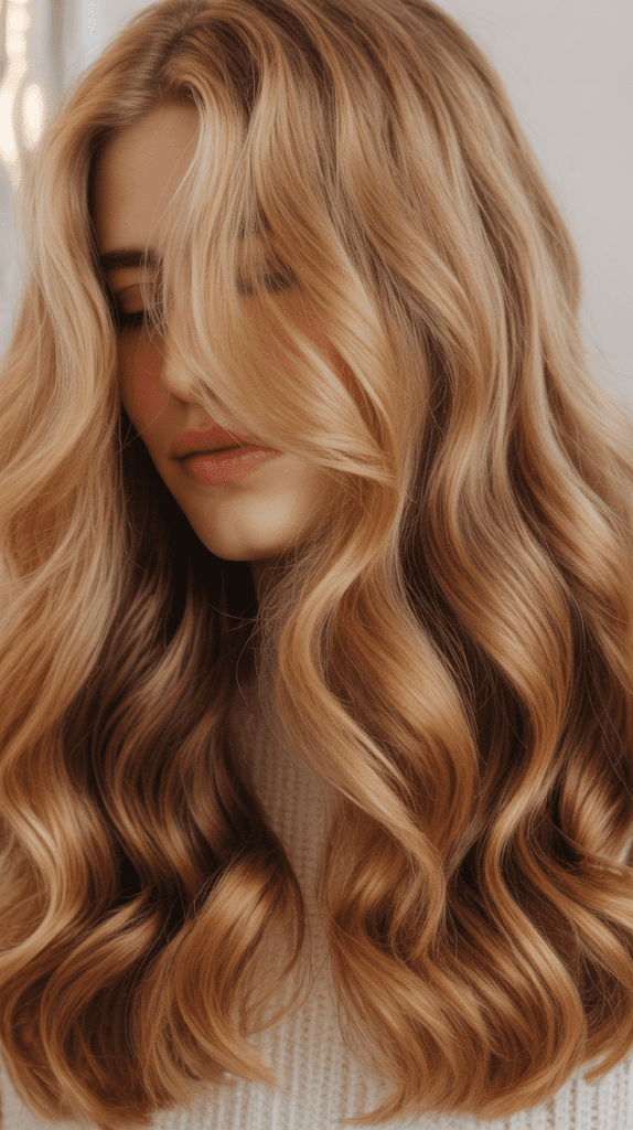 Biscuit Blonde with Russet Lowlights