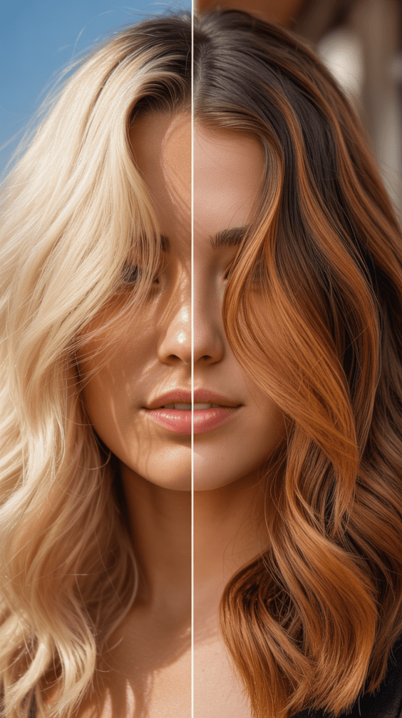 Seasonal Transition: Summer Blonde to Fall Caramel