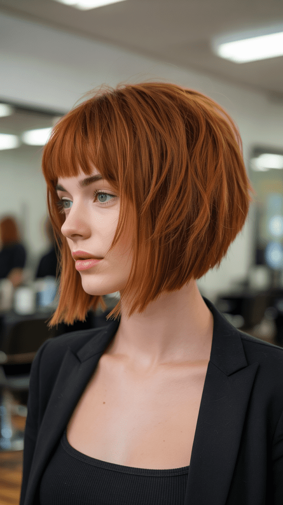 Long Bob with Feathered Bangs