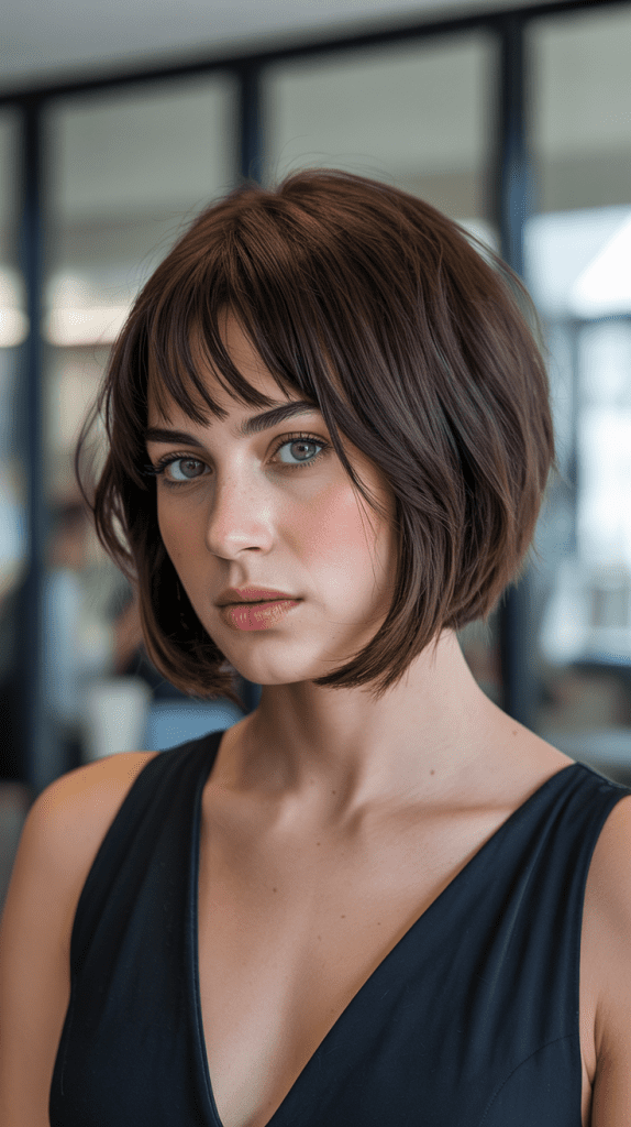 Bob with Asymmetrical Bangs