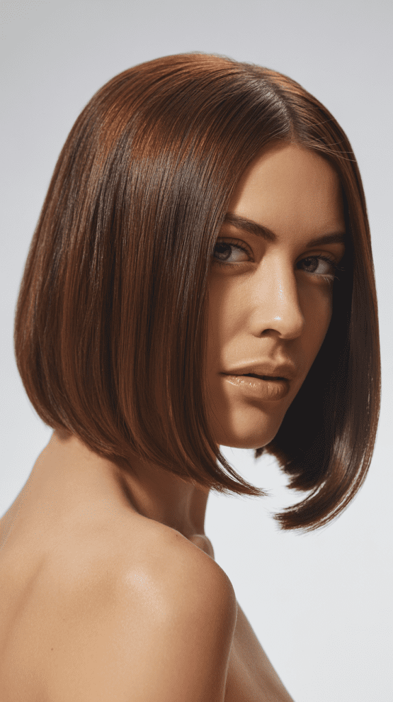 Shoulder-Grazing Straight Cut