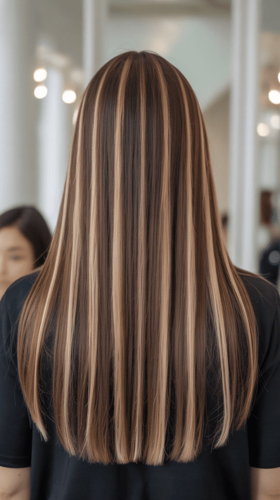 Vertical Blonde Painting Technique