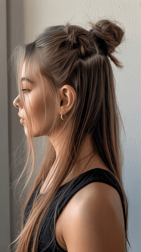 Half Up with Knotted Detail