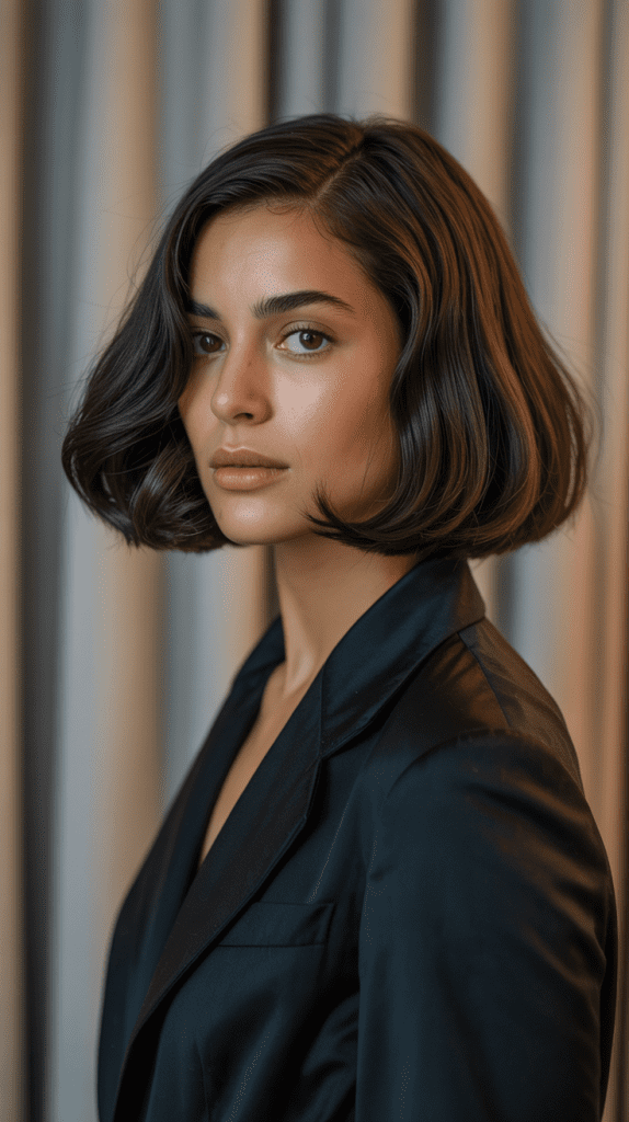 The Jaw-Skimming Bob with Tucked Ends