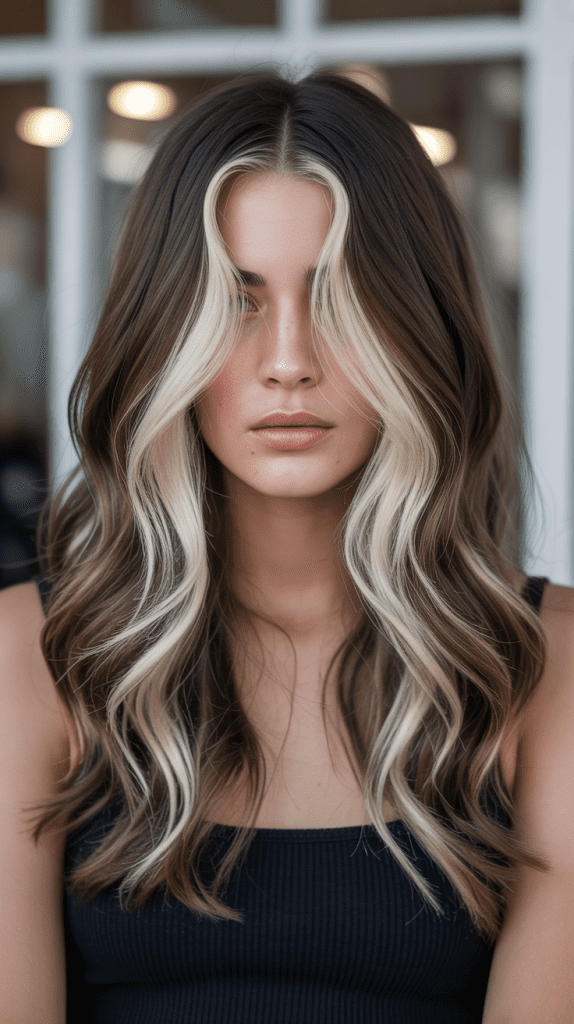 Platinum Blonde Contrast Lowlights