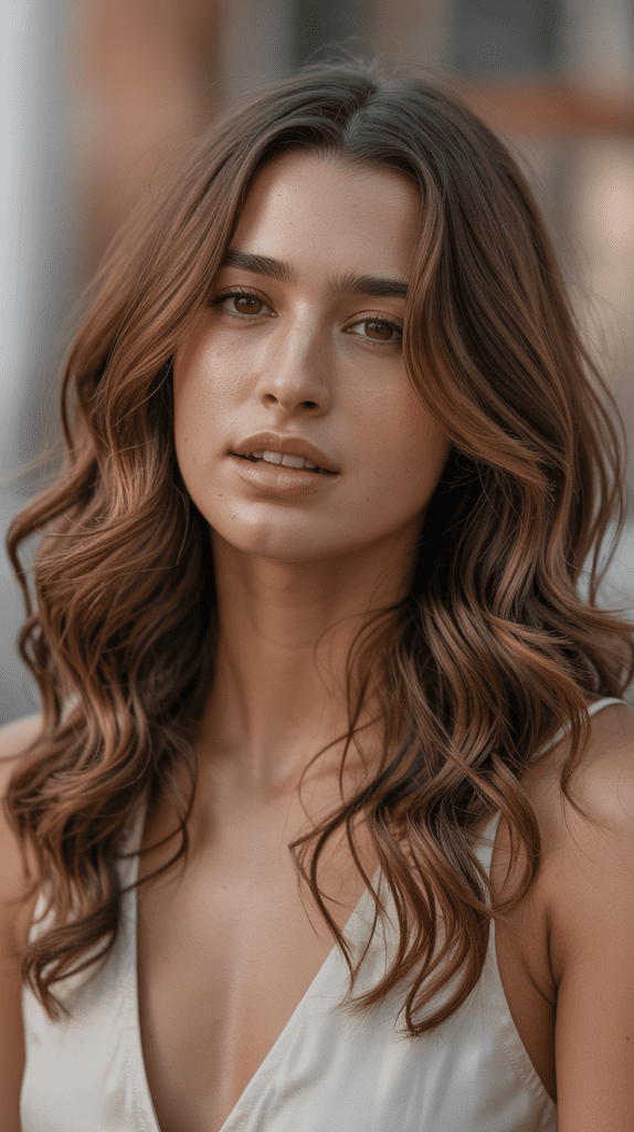 Caramel Highlights with Warm Brown Base