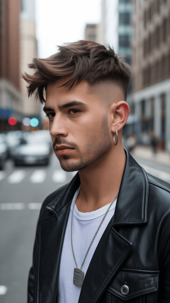 The Layered Top with Skin Fade