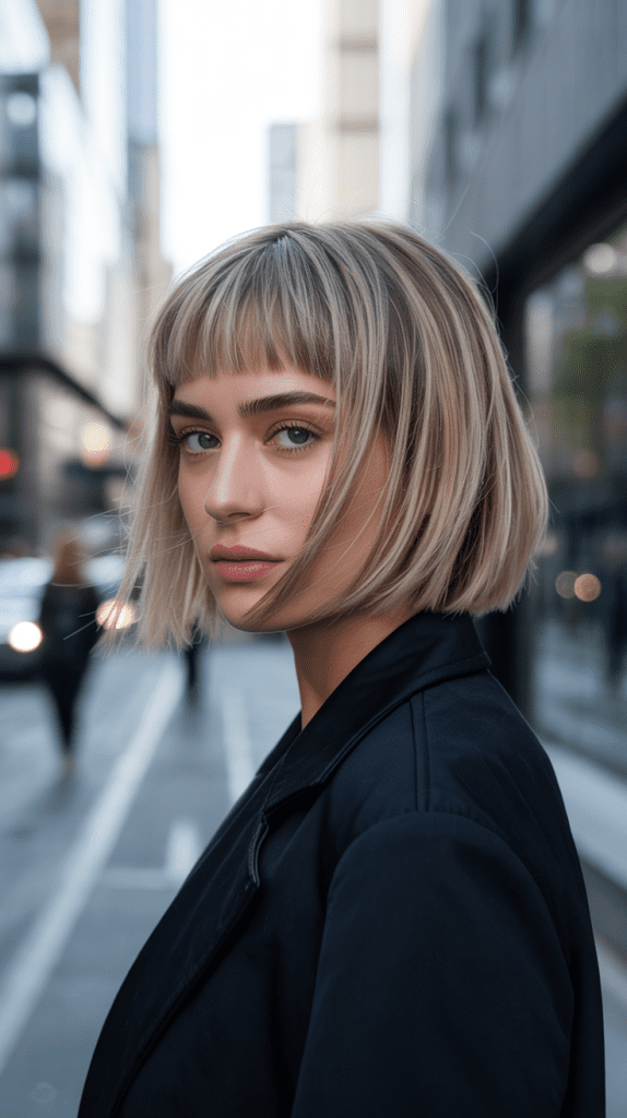 Textured Bob with Micro Fringe