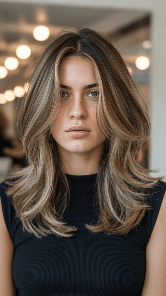 Dimensional Layered Cut with Highlights