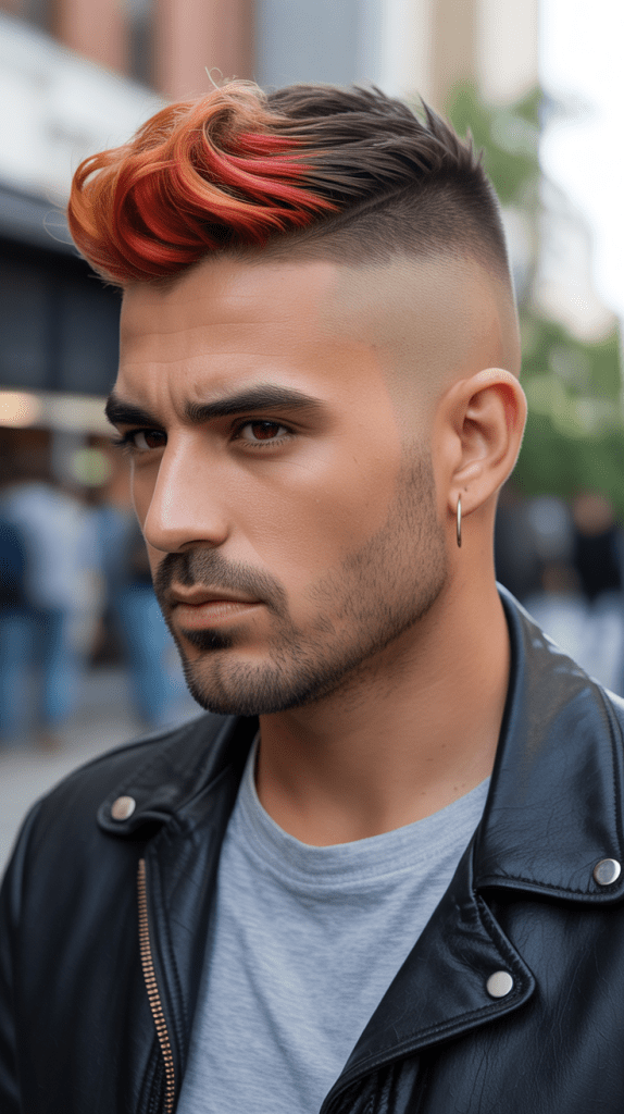 Caramel Highlights with Mohawk Style