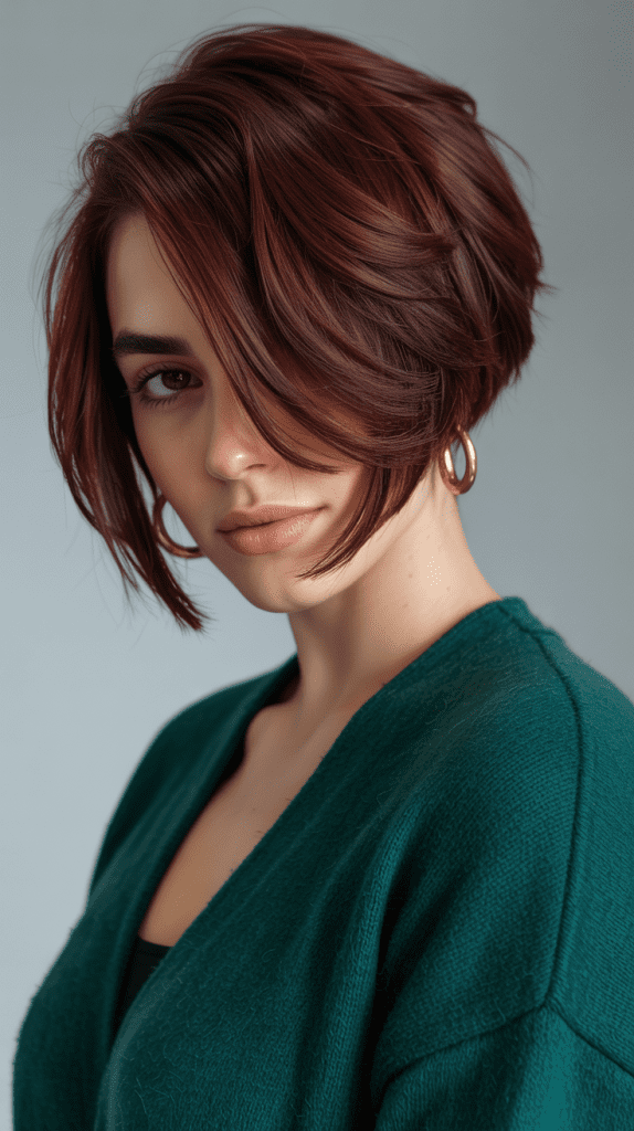 The Graduated Angled Bob with Side Sweep