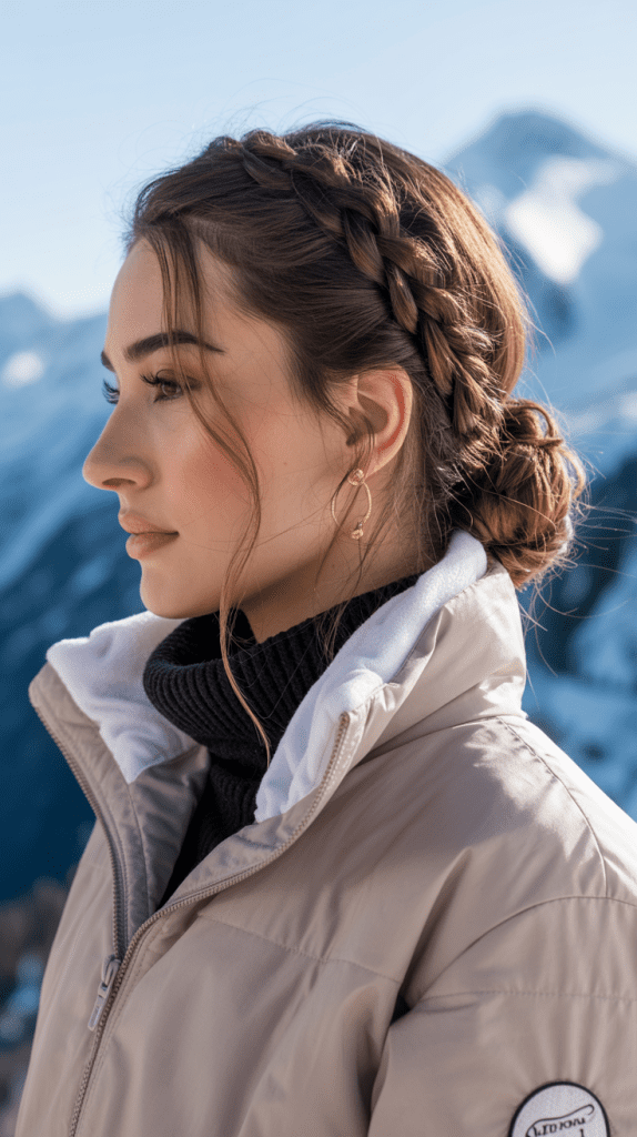 Wrapped Chignon with Braided Detail