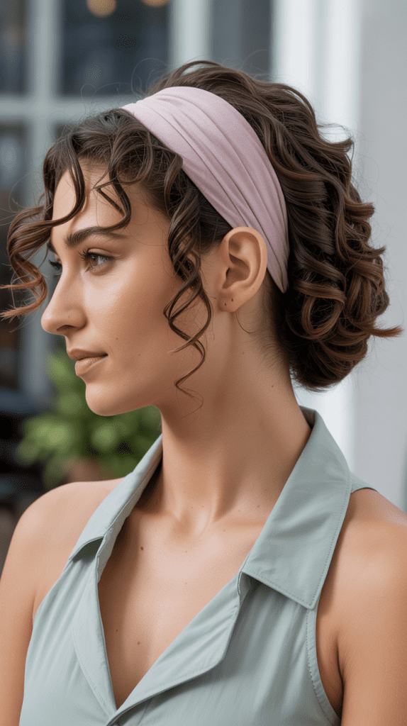 Half Up with Headband Tuck