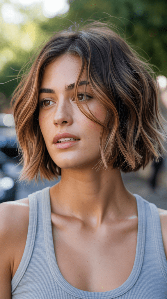 The Textured Choppy Bob