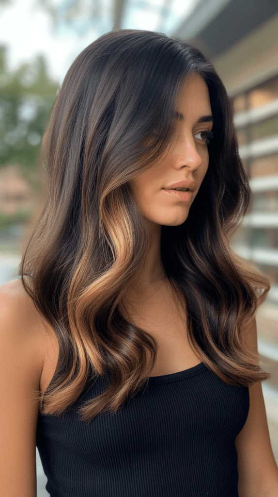 Deep Brown Base with Honey Blonde Accents